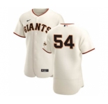Men's Nike San Francisco Giants #54 Reyes Moronta Cream Home 2020 Authentic Player Baseball Jersey