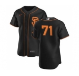 Men's Nike San Francisco Giants #71 Tyler Rogers Black Alternate 2020 Authentic Player Baseball Jersey