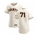 Men's Nike San Francisco Giants #71 Tyler Rogers Cream Home 2020 Authentic Player Baseball Jersey