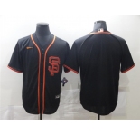 Men's Nike San Francisco Giants Blank Authentic Black Alternate Cool Base Baseball Jersey