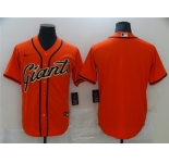 Men's Nike San Francisco Giants Blank Authentic Orange  Alternate Cool Base Baseball Jersey
