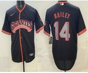 Men's San Francisco Giants #14 Patrick Bailey Black 2026 Alternate Stadium Stitched Jersey