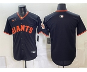 Men's San Francisco Giants Blank Black Limited Stitched Baseball Jersey