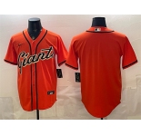 Men's San Francisco Giants Blank Orange Cool Base Stitched Baseball Jersey