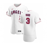 Men's Nike Los Angeles Angels #3 Taylor Ward White Home 2020 Authentic Player Baseball Jersey