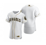 Men's Nike Los Angeles Angels Blank White 2020 Authentic Golden Edition Baseball Jersey