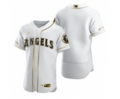 Men's Nike Los Angeles Angels Blank White 2020 Authentic Golden Edition Baseball Jersey