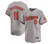 Men's Baltimore Orioles #11 Jordan Westburg Gray 2025 Limited Cool Base Stitched Baseball Jersey