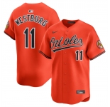 Men's Baltimore Orioles #11 Jordan Westburg Orange 2025 2nd Alternate Limited Cool Base Stitched Baseball Jersey
