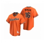 Men's Baltimore Orioles #16 Trey Mancini Nike Orange Cooperstown Collection Alternate Jersey