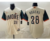 Men's Baltimore Orioles #28 Trevor Rogers Natural 2026 City Connect Stadium Stitched Baseball Jersey