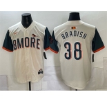 Men's Baltimore Orioles #38 Kyle Bradish Natural 2026 City Connect Stadium Stitched Baseball Jersey