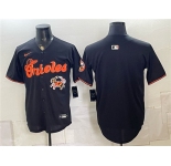 Men's Baltimore Orioles Blank Black With Patch Vapor Premier Limited Stitched Baseball Jersey