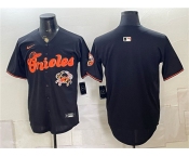 Men's Baltimore Orioles Blank Black With Patch Vapor Premier Limited Stitched Baseball Jersey