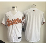Men's Baltimore Orioles Blank White 2025 Limited Stitched Baseball Jersey