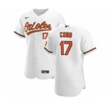 Men's Nike Baltimore Orioles #17 Alex Cobb White Home 2020 Authentic Player Baseball Jersey