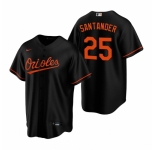 Men's Nike Baltimore Orioles #25 Anthony Santander Black Alternate Stitched Baseball Jersey
