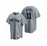 Boston Red Sox #11 Rafael Devers Nike Gray Cooperstown Collection Road Jerse
