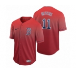 Boston Red Sox #11 Rafael Devers Red Fade Nike Jersey