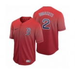 Boston Red Sox #2 Xander Bogaerts Red Fade Nike Jersey