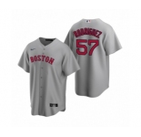 Boston Red Sox #57 Eduardo Rodriguez Nike Gray Replica Road Jersey