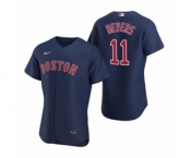 Men's Boston Red Sox #11 Rafael Devers Nike Navy Authentic 2020 Alternate Jersey