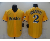 Men's Boston Red Sox #2 Xander Bogaerts Nike Gold City Connect Jersey