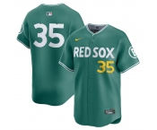 Men's Boston Red Sox #35 Garrett Crochet Green 2025 City Connect Limited Stitched Baseball Jersey