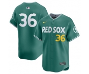 Men's Boston Red Sox #36 Triston Casas Green 2025 City Connect Limited Stitched Baseball Jersey