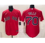 Men's Boston Red Sox #70 Payton Tolle Red Cool Base Stitched Baseball Jersey