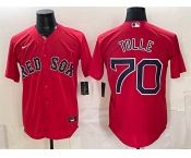Men's Boston Red Sox #70 Payton Tolle Red Cool Base Stitched Baseball Jersey