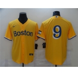 Men's Boston Red Sox #9 Ted Williams Nike Gold 2021 City Connect Player Jersey