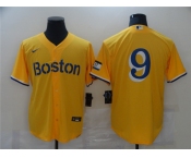 Men's Boston Red Sox #9 Ted Williams Nike Gold 2021 City Connect Player Jersey