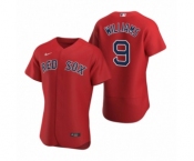 Men's Boston Red Sox #9 Ted Williams Nike Red Authentic 2020 Alternate Jersey