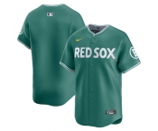 Men's Boston Red Sox Blank Green 2025 City Connect Limited Stitched Baseball Jersey