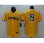 Men's Nike Boston Red Sox #8 Carl Yastrzemski Gold 2021 City Connect Flex Base Authentic Collection Jersey