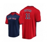 Rafael Devers Boston Red Sox #11 Navy Red Iconic Player Majestic Jersey
