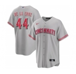 Men's Cincinnati Reds #44 Elly De La Cruz Gray Cool Base Stitched Baseball Jersey