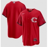 Men's Cincinnati Reds Blank Red 2026 City Connect Stadium Stitched Baseball Jersey