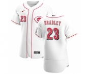 Men's Nike Cincinnati Reds #23 Archie Bradley White Home 2020 Authentic Player Baseball Jersey