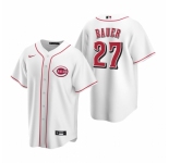 Men's Nike Cincinnati Reds #27 Trevor Bauer White Home Stitched Baseball Jersey