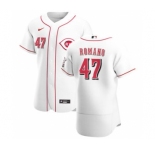 Men's Nike Cincinnati Reds #47 Sal Romano White Home 2020 Authentic Player Baseball Jersey