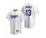 Los Angeles Dodgers #13 Max Muncy Nike White Replica Home Jersey