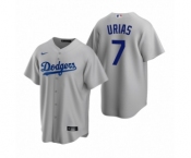 Los Angeles Dodgers #7 Julio Urias Nike Gray Replica Alternate Jersey