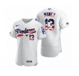Max Muncy #15 Los Angeles Dodgers White 2020 Stars & Stripes 4th of July Jersey