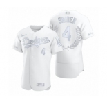 Men Duke Snider #4 Los Angeles Dodgers White Awards Collection Retirement Jersey