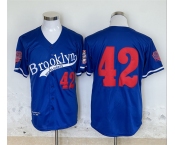 Men's Brooklyn Dodgers #42 Jackie Robinson Royal Stitched Baseball Jersey