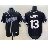 Men's Los Angeles Dodgers #13 Max Muncy B2B Champs 2026 Black Out Style Vapor Limited Stitched Baseball Jersey