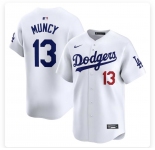 Men's Los Angeles Dodgers #13 Max Muncy Blue Stitched MLB Cool Base Nike Jersey