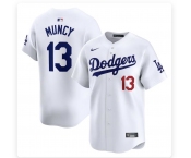 Men's Los Angeles Dodgers #13 Max Muncy Blue Stitched MLB Cool Base Nike Jersey